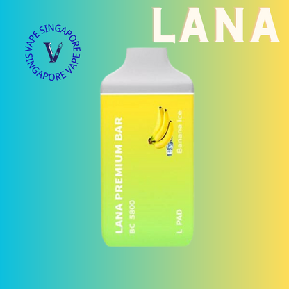 lana-premium-bar-5800-puff-banana-ice-disposable-vape-singapore-sg-vape